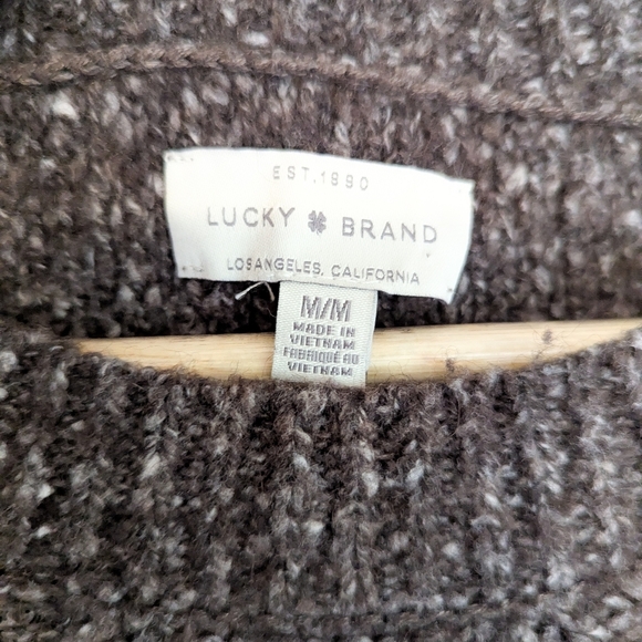 Lucky Brand Brown/Grey Boxy Sweater - Picture 4 of 5